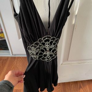 Halter top with crystals